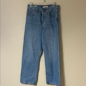 Levi's Straight Leg Blue Jeans